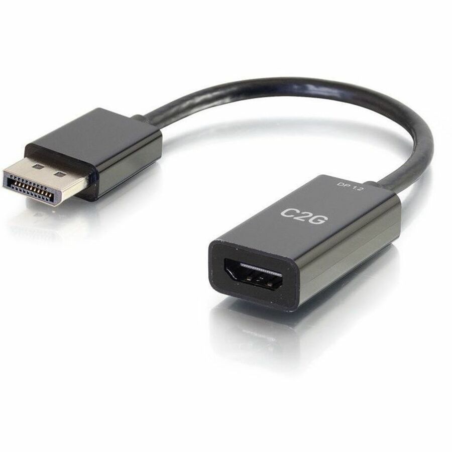 C2G 8in DisplayPort Male to HDMI Female Passive Adapter Converter - 4K 30Hz — 54431