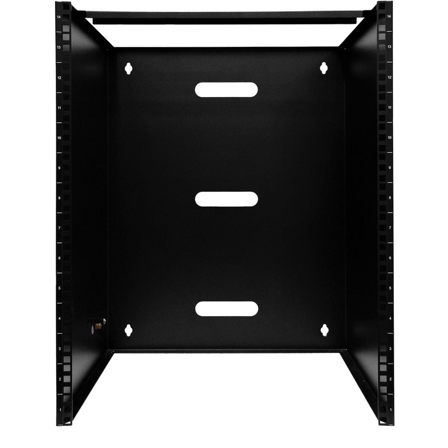 StarTech.com 14U Wall Mount Rack, 14in Deep, 19 inch Wall Mount Network Rack, Wall Mounting Patch Panel Bracket for Switch/IT Equipment — RACK-14U-14-BRACKET