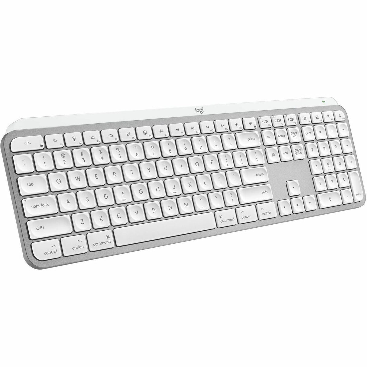 Logitech MX Keys S for Mac, Wireless Keyboard, Fluid, Precise Laptop-Like Typing, Programmable Keys, Backlit, Bluetooth, Pale Grey — 920-011622
