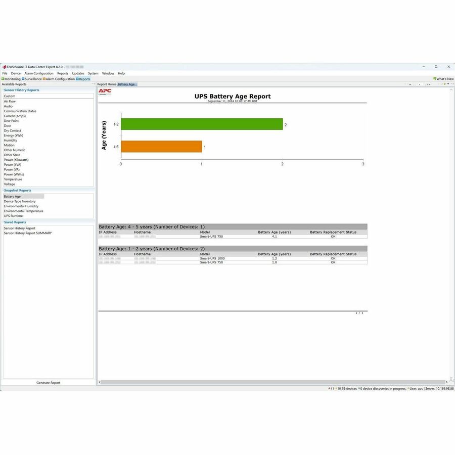Appliance, EcoStruxure IT Data Center Expert, basic, up to 525 devices, up to 15 surveillance cameras, remote monitoring, management — AP9465