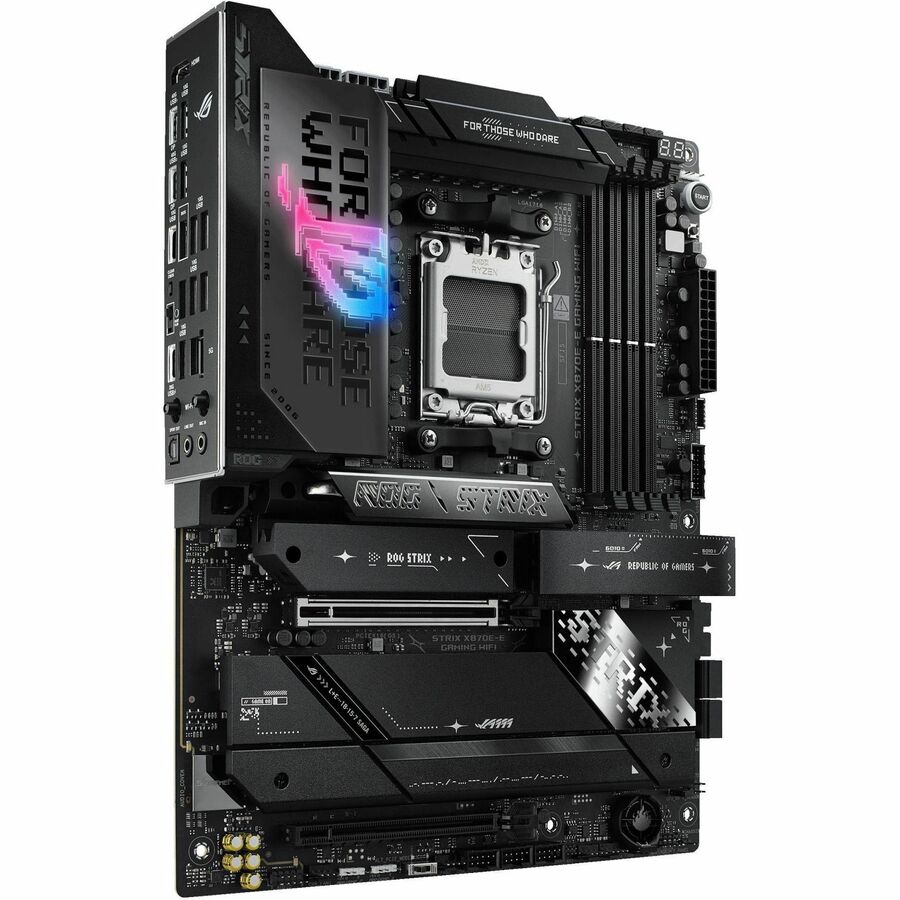Asus ROG Strix X870E-E GAMING WIFI Gaming Desktop Motherboard - AMD X870E Chipset - Socket AM5 - ATX — ROGSTRIXX870E-EGAMINGWIFI