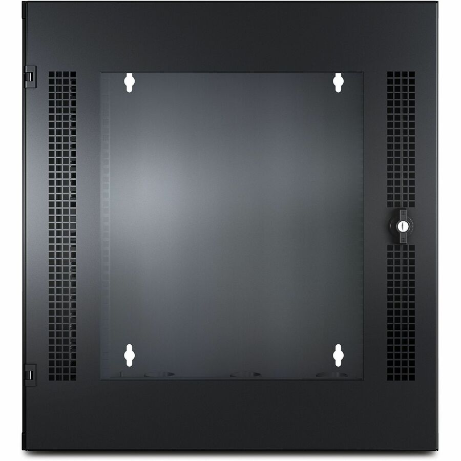 APC NetShelter 13U Wallmount Rack Cabinet Glass Door Double Hinged Server Depth — AR100