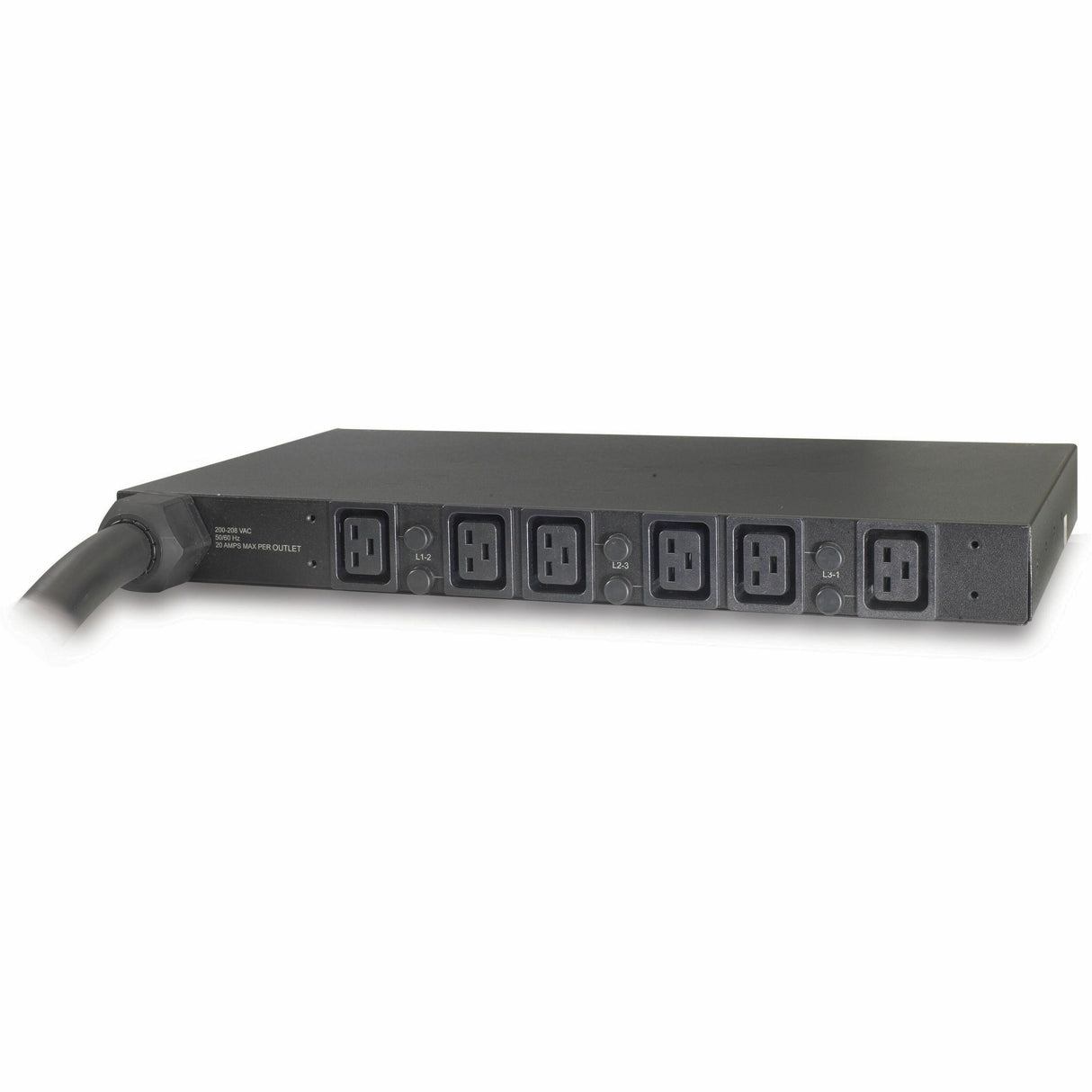Rack PDU, Basic, 1U, 14.4kW, 208V, (6) C19 — AP7516