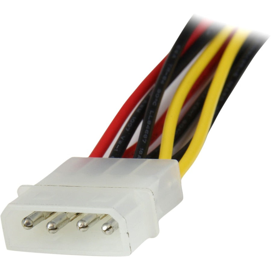 StarTech.com 12in LP4 to 2x Latching SATA Power Y Cable Splitter Adapter - 4 Pin Molex to Dual SATA — PYO2LP4LSATA