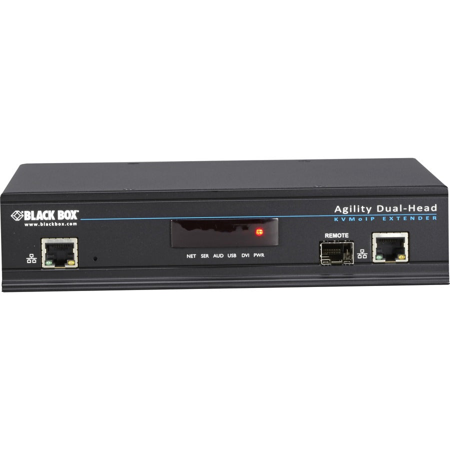 Black Box Agility KVM-Over-IP Matrix, Dual-Head DVI-D, USB 2.0, KVM Receiver — ACR1020A-R