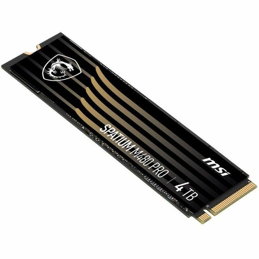MSI SPATIUM M480 PRO 4 TB Solid State Drive - M.2 2280 Internal - PCI Express NVMe (PCI Express NVMe 4.0 x4) — SM480PN4TB