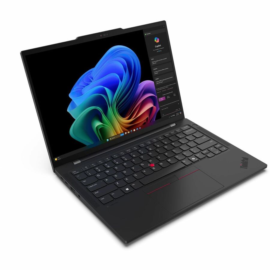 Lenovo ThinkPad T14s Gen 6 21N10023US 14" Touchscreen Copilot+ PC Notebook - WUXGA - Qualcomm Snapdragon X Elite X1E-78-100 - 32 GB - 512 GB SSD - English Keyboard - Black — 21N10023US