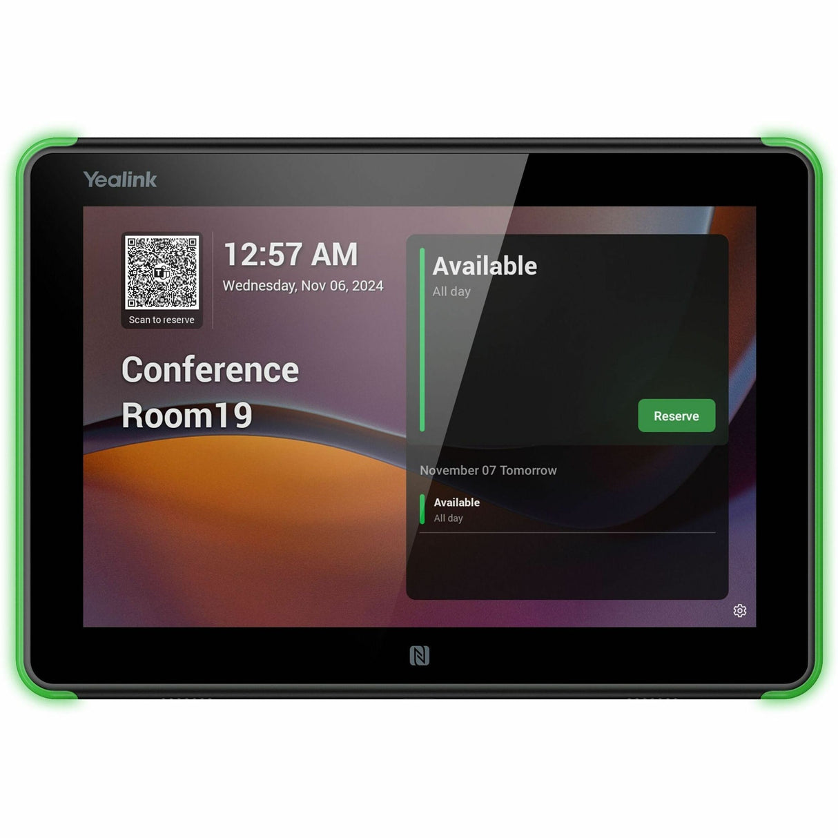 Yealink RoomPanel E2 Meeting Room Scheduler — 1303172