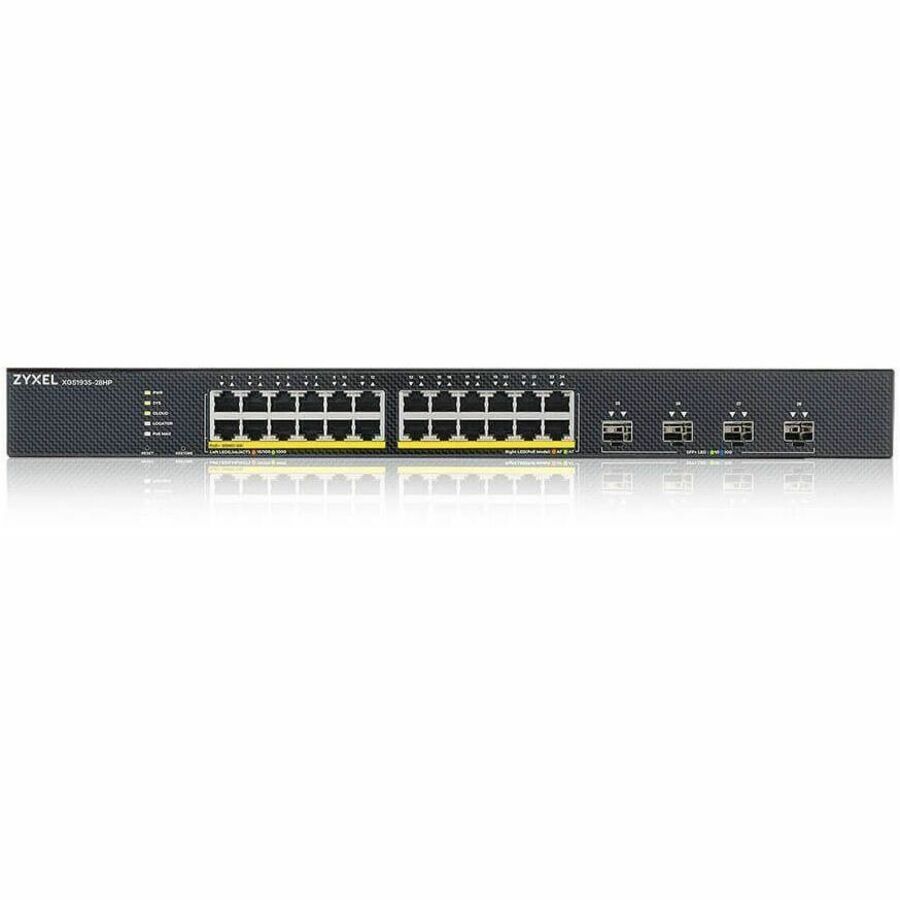 ZYXEL 24-port GbE PoE Lite-L3 Smart Managed Switch with 4 10G Uplink — XGS1935-28HP
