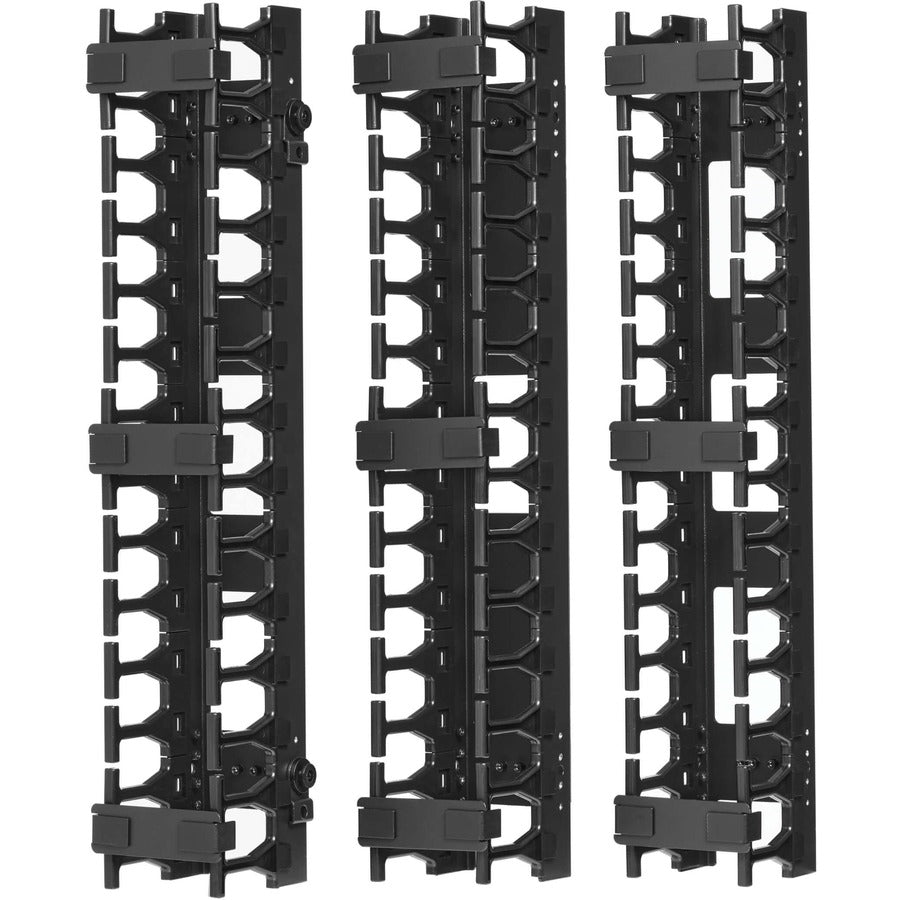 Eaton Tripp Lite Series SmartRack 3-in. (7.62 cm) Wide High Capacity Vertical Cable Manager - Double finger duct — SRCABLEVRT3