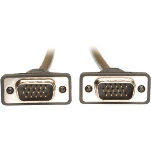 Eaton Tripp Lite Series Low-Profile VGA High-Resolution RGB Coaxial Cable (HD15 M/M), 3 ft. (0.91 m) — P502-003-SM