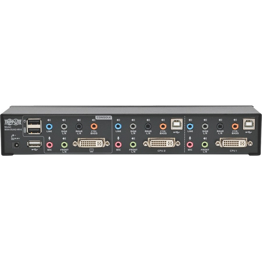 Eaton Tripp Lite Series 2-Port DVI Dual-Link / USB KVM Switch with Audio and Cables, TAA — B004-DUA2-HR-K