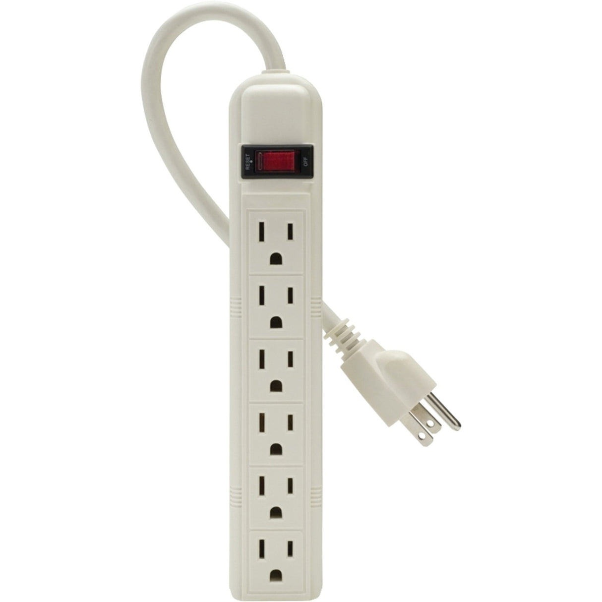 Belkin 6-Outlet Power Strip - 3ft Cord - Straight Plug - On-Off Switch - White — F9P609-03