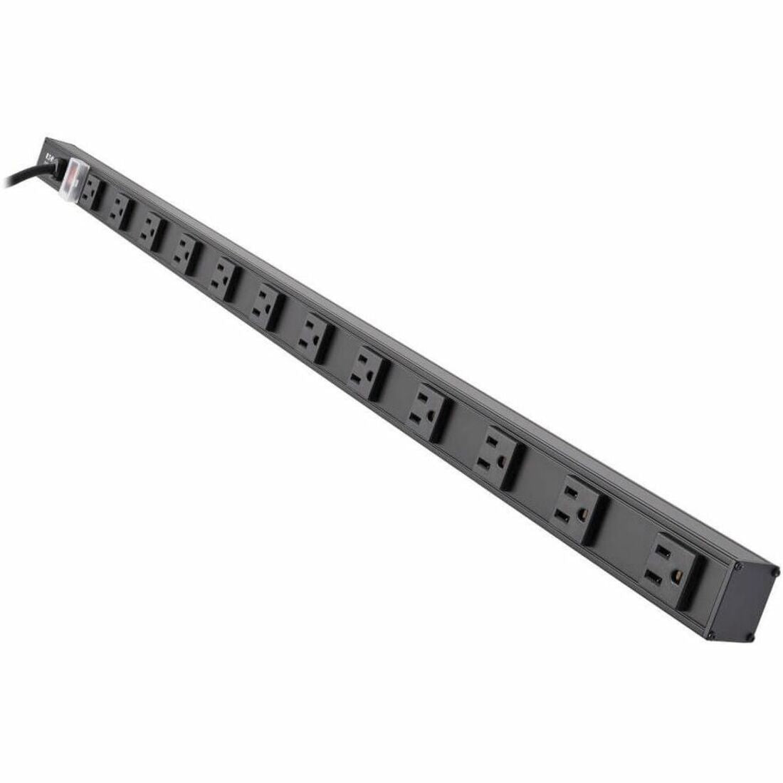 Eaton Tripp Lite Series 12-Outlet Vertical Power Strip, 120V, 15A, NEMA 5-15P, 15 ft. (4.57 m) Cord, 36 in., Black Housing — PS3612B