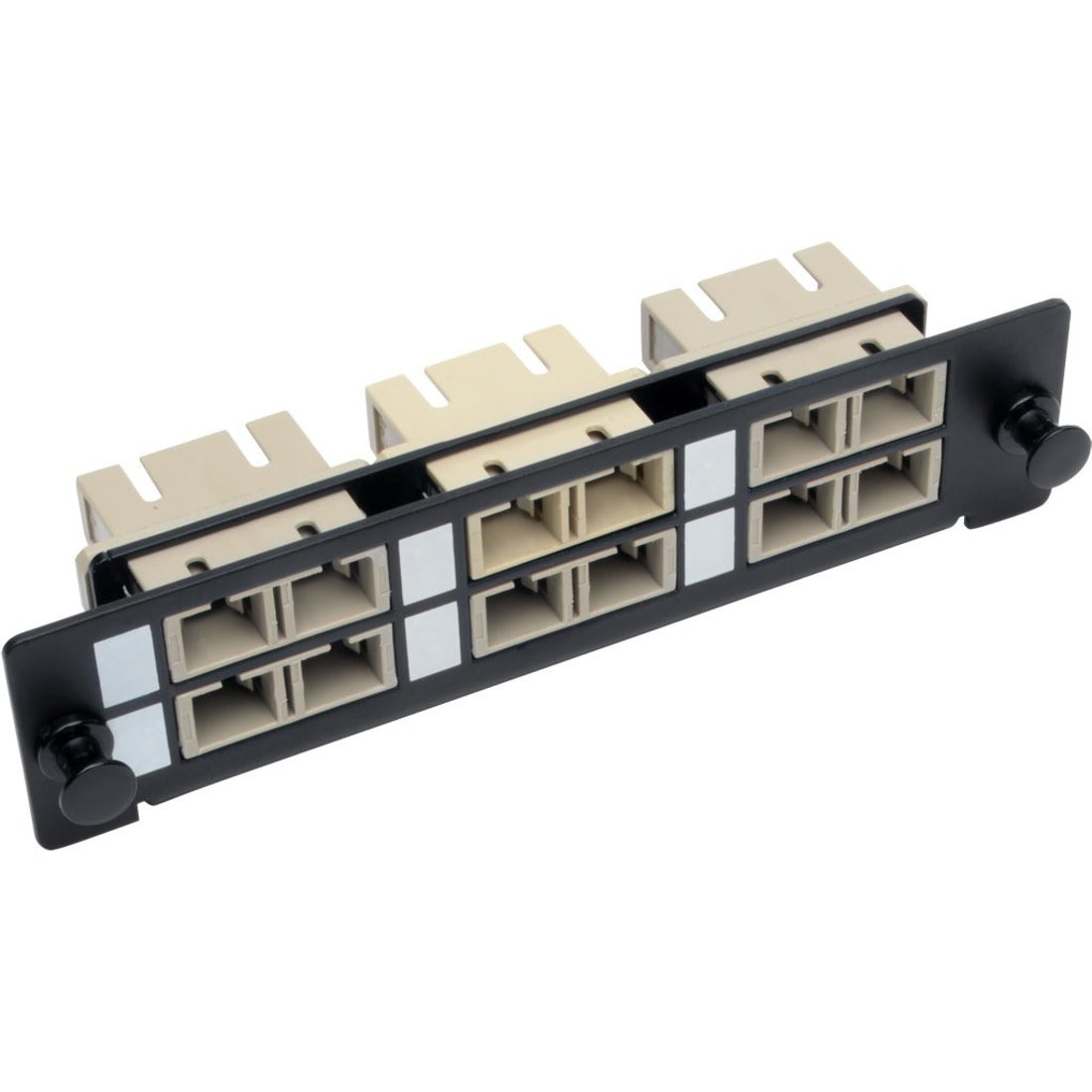 Eaton Tripp Lite Series High-Density Fiber Adapter Panel (MMF/SMF), 6 SC Duplex Connectors, Black — N492-06D-SC