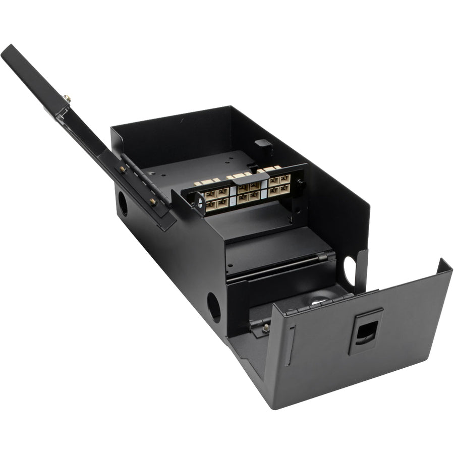 Eaton Tripp Lite Series High-Density Fiber Adapter Panel (MMF/SMF), 6 SC Duplex Connectors, Black — N492-06D-SC