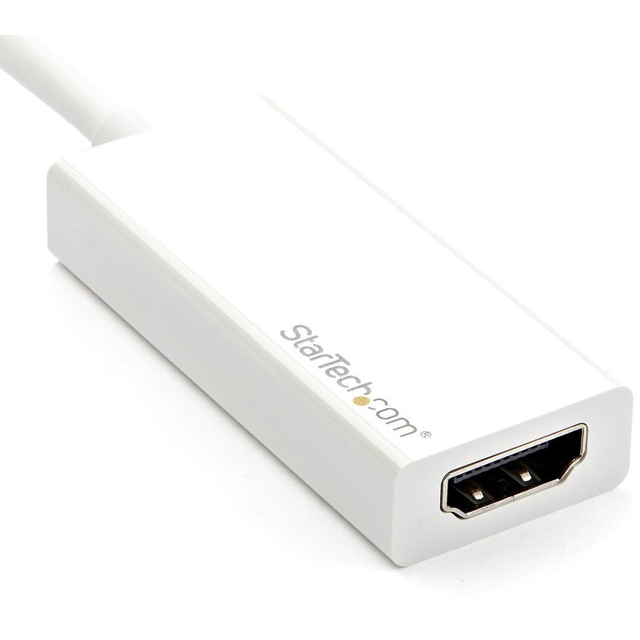 StarTech.com USB-C to HDMI Adapter - White - 4K 60Hz - Thunderbolt 3 Compatible - USB-C Adapter - USB Type C to HDMI Dongle Converter — CDP2HD4K60W