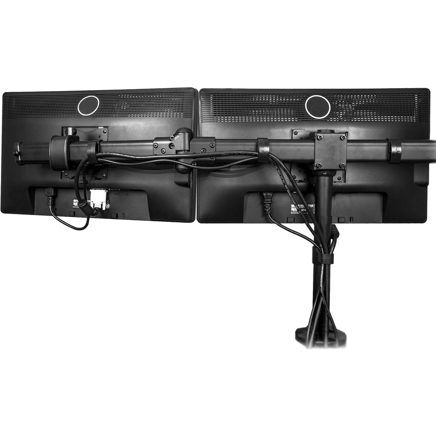 StarTech.com Desk Mount Triple Monitor Arm, 3 VESA 27" (17.6lb/8kg) Displays, Ergonomic Height Adjustable Articulating Pole Mount — ARMTRIO