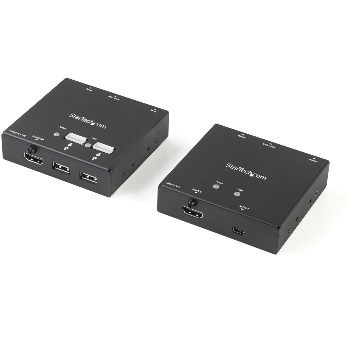 StarTech.com HDMI over CAT6 Extender with 4-port USB Hub - Remote HDMI over CAT5 or CAT6 - 165 ft (50m) - 1080p — ST121USBHD