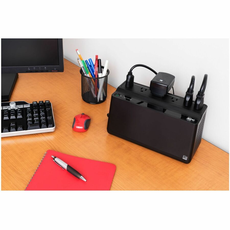 APC Back-UPS 425VA, 120V, 6 NEMA outlets (2 surge), Battery not user replaceable — BE425M