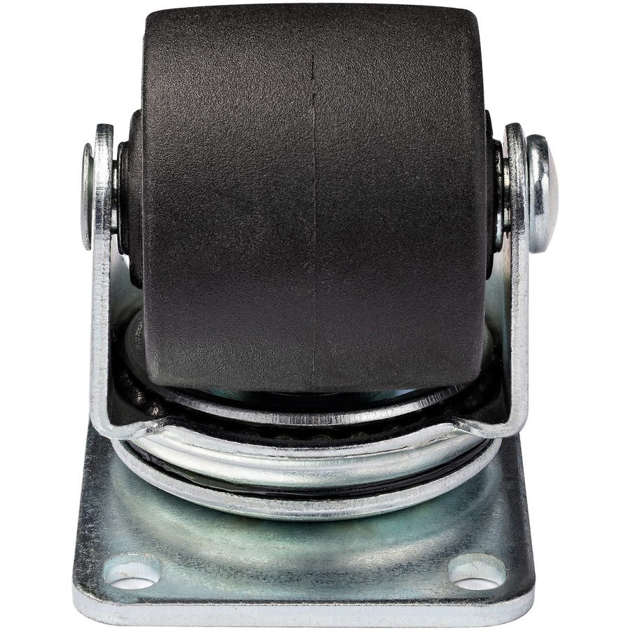 StarTech.com Heavy Duty Casters for Server Racks/Cabinets, Set of 4 Universal M6 2-inch Caster Wheels Kit, 45x75mm Pattern Casters, Swivel — RKCASTER2