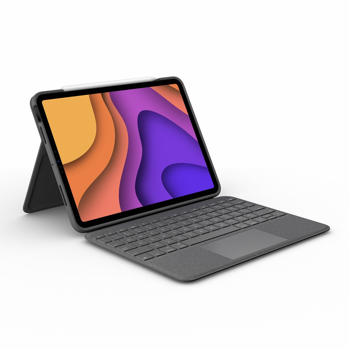 Logitech Folio Touch iPad Keyboard Case with Trackpad and Smart Connector for iPad Air 11-inch (M2 & M3), iPad Air (4th & 5th gen) - Oxford Gray — 920-009952