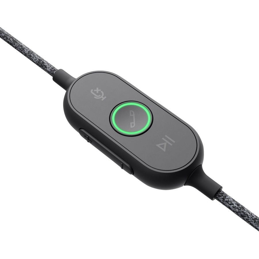 Logitech Zone Wired Noise Cancelling Headset, USB-C with USB-A adapter, graphite — 981-000876