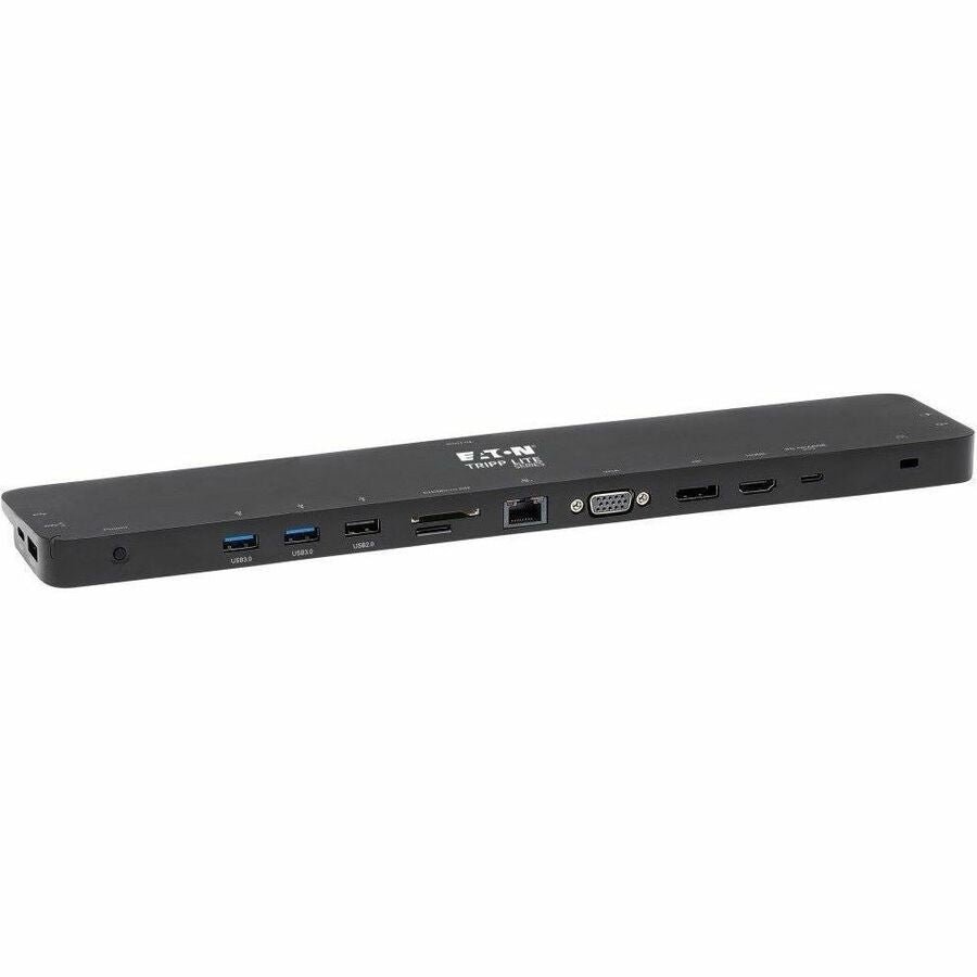 Eaton Tripp Lite Series USB-C Dock, Triple Display - 4K HDMI & DP, VGA, USB 3.x (5Gbps) and USB 2.0 Hub Ports, GbE, 100W PD Charging — U442-DOCK7D-B
