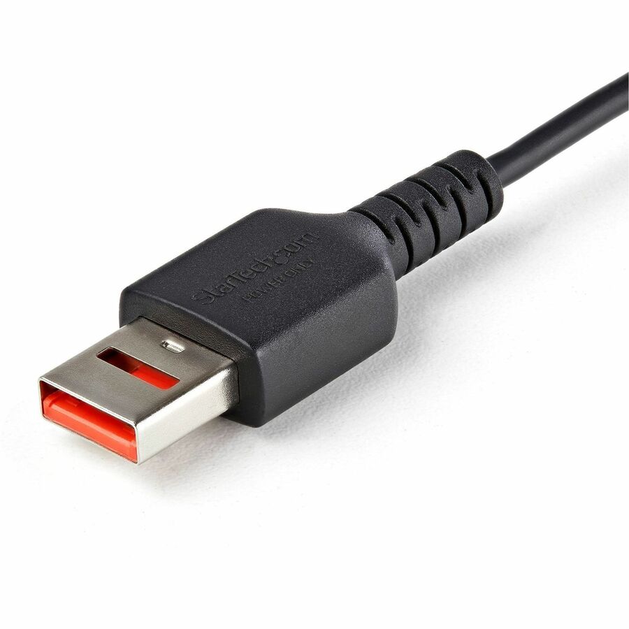 StarTech.com 3ft (1m) Secure Charging Cable, USB-A to USB-C Data Blocker Charge-Only Cable, Secure Charger Adapter Cable for Phone/Tablet — USBSCHAC1M