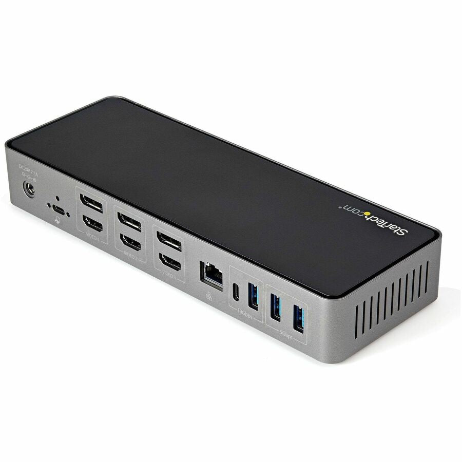 StarTech.com USB-C & USB-A Dock, Hybrid Triple Monitor Laptop Docking Station DisplayPort & HDMI 4K 60Hz/85W PD/6x USB/GbE, TAA — DK31C3HDPD