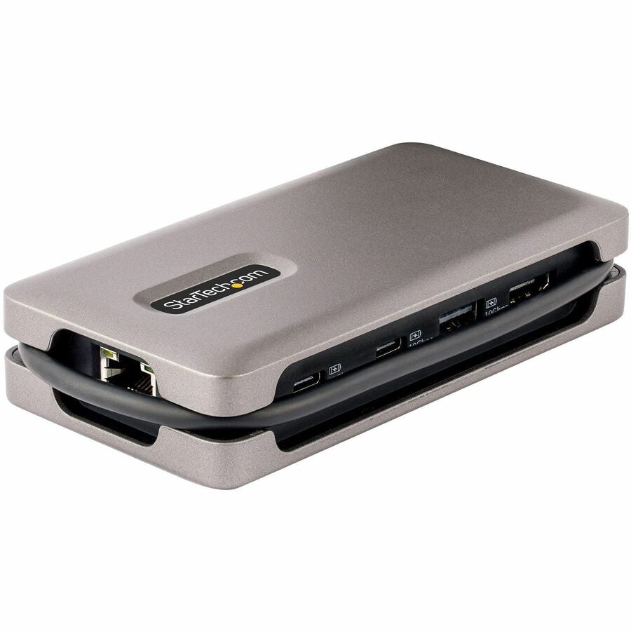 StarTech.com USB-C Multiport Adapter, 4K 60Hz HDMI (HDR), USB 3.2 Gen 2 10Gbps Hub (2xUSB-C/1xUSB-A), 100W PD Pass-Through, GbE, Mini Dock — DKT31CH2CPD3