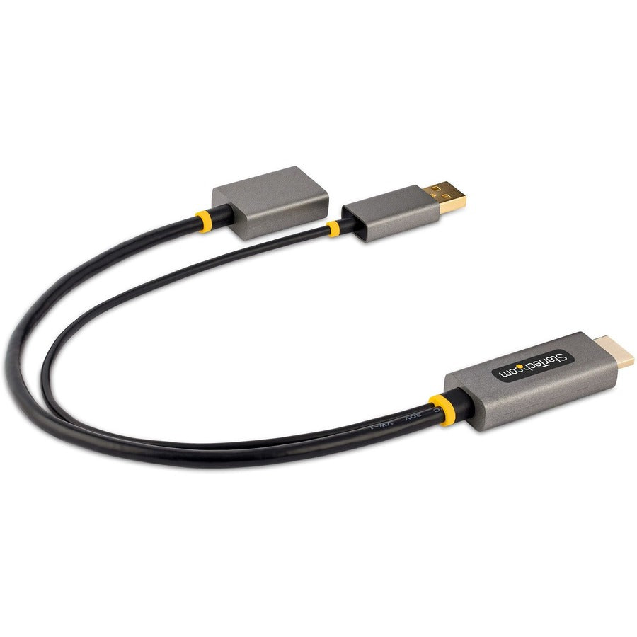 StarTech.com 1ft (30cm) HDMI to DisplayPort Adapter, 4K 60Hz HDR HDMI Source to DP Monitor, USB Bus Powered, HDMI 2.0 to DisplayPort 1.2 — 128-HDMI-DISPLAYPORT