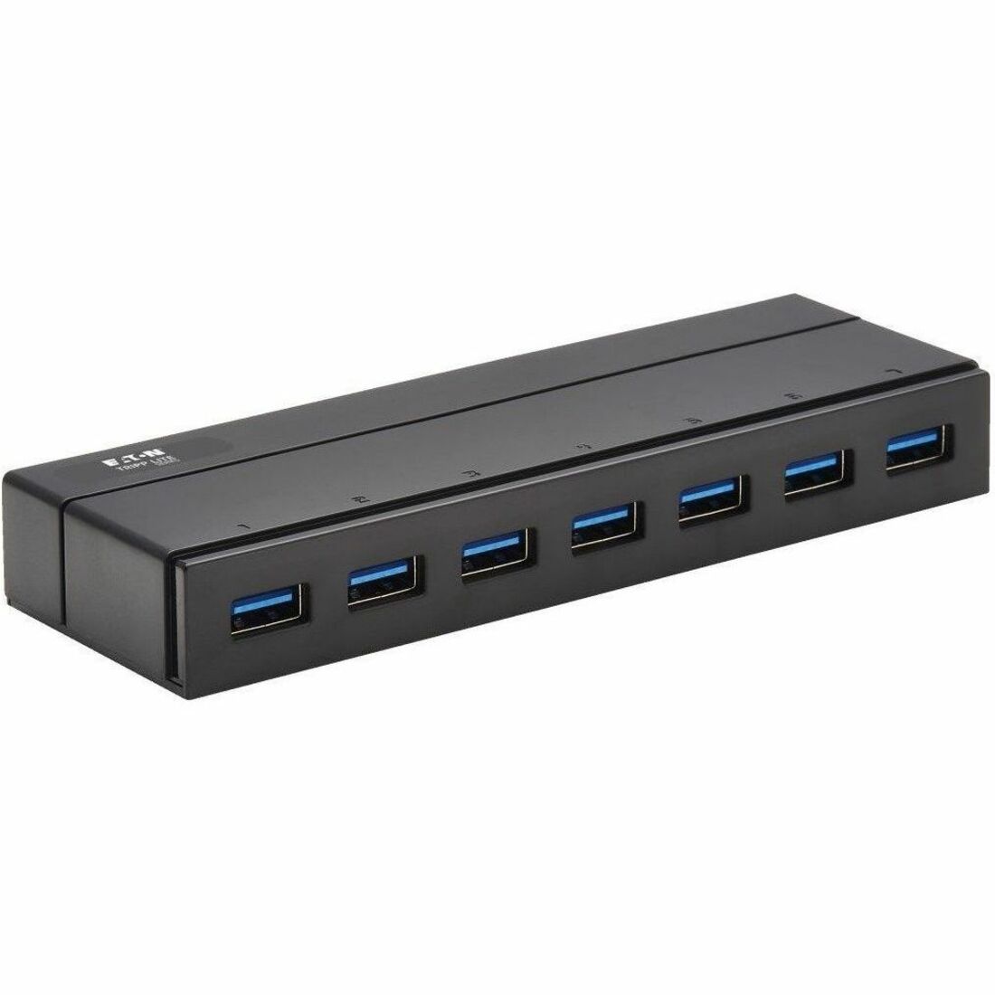 Eaton Tripp Lite Series 7-Port USB-A Mini Hub - USB 3.x (5Gbps), International Plug Adapters — U360-007-INT