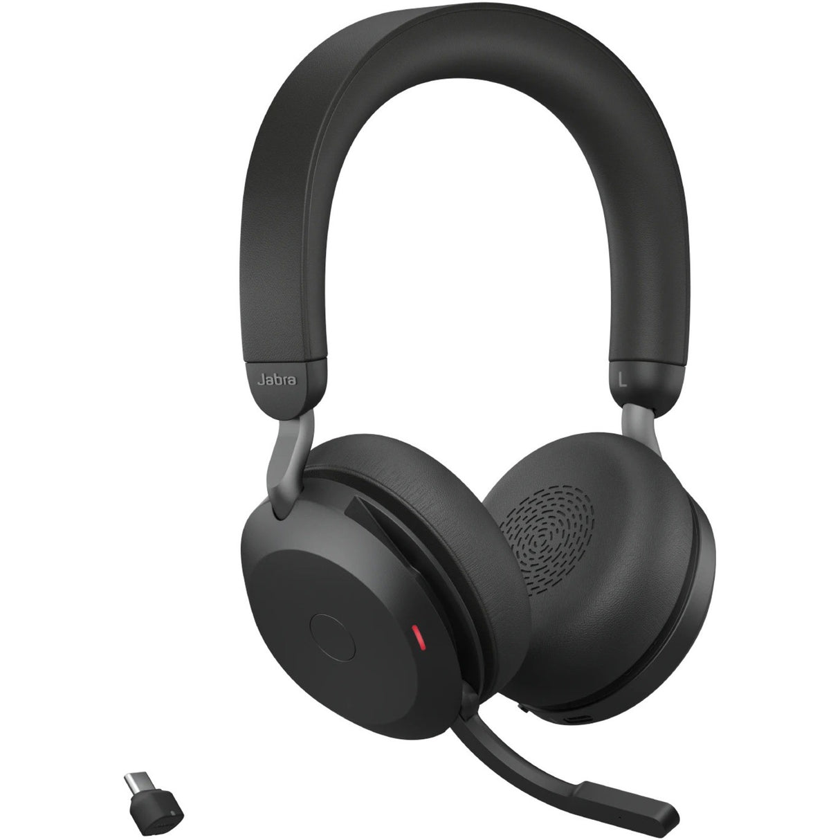 Jabra Evolve2 75 Wireless On-ear Stereo Headset - USB-C - Unified Communication - Black - Binaural - Ear-cup - 3000 cm - Bluetooth - 20 Hz to 20 kHz - MEMS Technology Microphone - Noise Cancelling — 27599-989-899