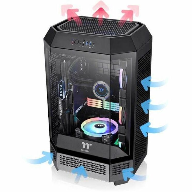 Thermaltake The Tower 300 Micro Tower Chassis — CA-1Y4-00S1WN-00