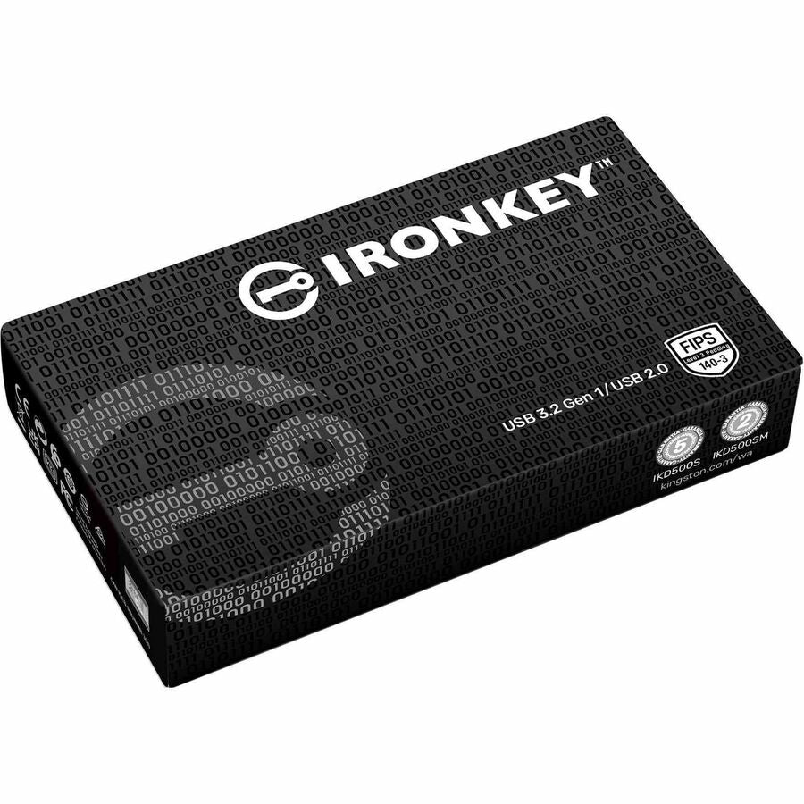 Kingston IronKey D500S 128GB USB 3.2 (Gen 1) Type A Flash Drive — IKD500S/128GB
