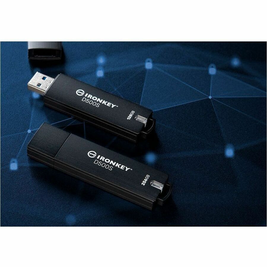 Kingston IronKey D500S 128GB USB 3.2 (Gen 1) Type A Flash Drive — IKD500S/128GB