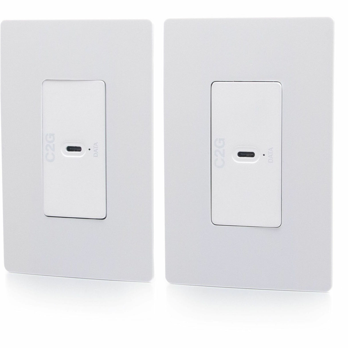 C2G Superbooster USB Camera Extender Over Cat Single Gang Wall Plate to Single Gang Wall Plate Kit — C2G54275
