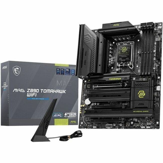 MSI MAG Z890 TOMAHAWK WIFI ATX MOTHEBOARD LGA 1851 for Intel Core Ultra CPU — Z890TOMAHAWKWIFI
