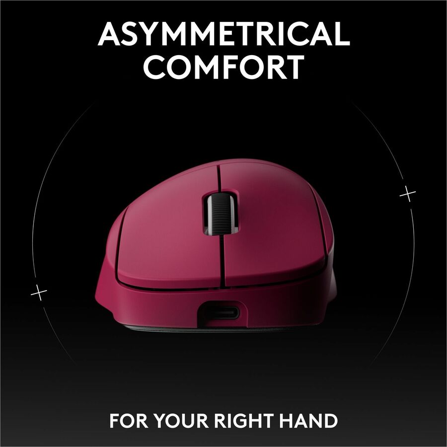 Logitech G PRO X SUPERLIGHT 2 DEX LIGHTSPEED Wireless Gaming Mouse, 60g Pro-Grade Lightweight Mouse With 5 Programmable Buttons, 32k DPI Sensor, USB-C Charging, for PC/Mac - Magenta — 910-007371