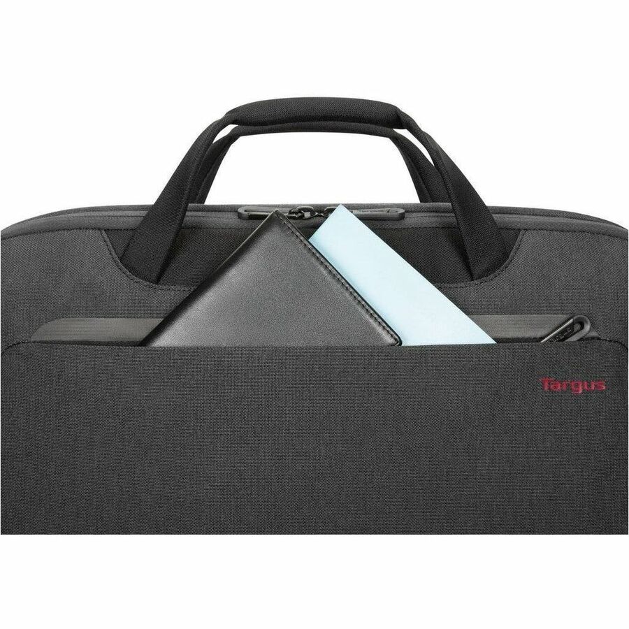 Targus Cypress EcoSmart TBT93904GL Carrying Case (Briefcase) for 15" to 15.6" Notebook, Workstation, ID Card, Cell Phone, Luggage - Gray — TBT93904GL