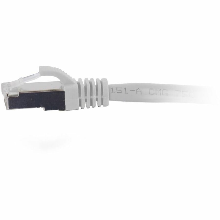 C2G 5ft (1.5m) Cat6a Snagless Shielded (STP) Ethernet Network Patch Cable - White — C2G07384