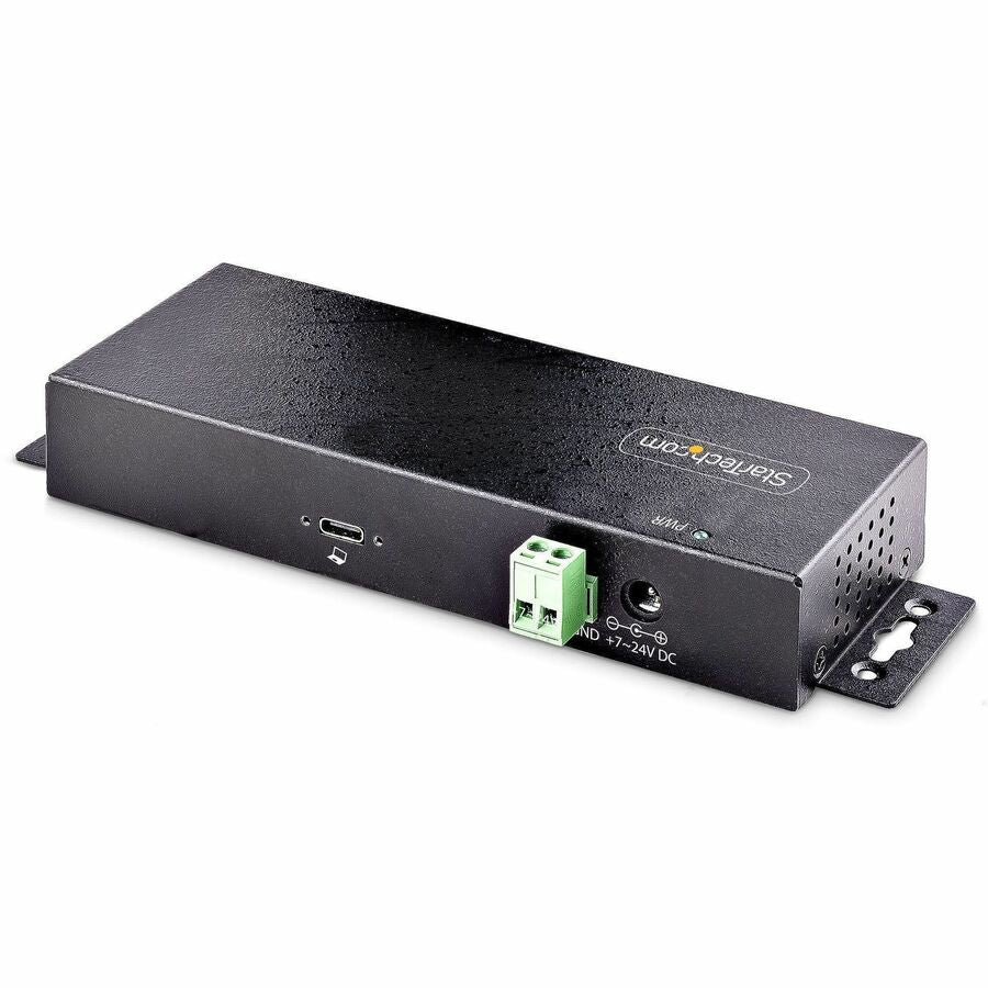 StarTech.com 7-Port Industrial USB 10Gbps Hub with Power Adapter, Mountable, 5x USB-A and 2x USB-C Downstream Ports, ESD Protection, TAA — HB31C5A2CME