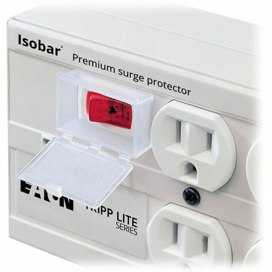Eaton Tripp Lite Series Isobar Hospital-Grade 6-Outlet Surge Protector, 15 ft. (4.57 m) Cord, 3330 Joules, LEDs, UL 1363, Not For Patient-Care Vicinities — ISOBAR6ULTRAHG