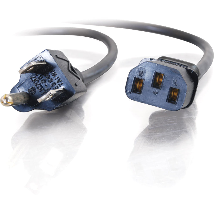 C2G 25ft Universal Power Cord - 18 AWG - NEMA 5-15P to IEC320C13 — 14719