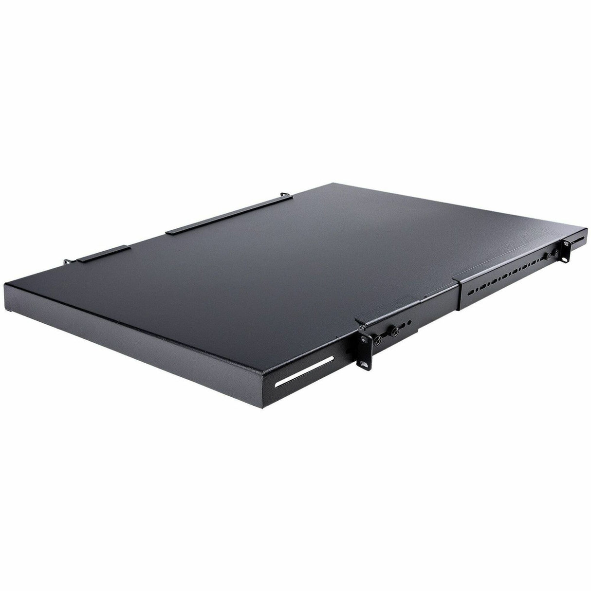 StarTech.com 1U 4-Post 19.5 to 38in Adjustable Mounting Depth Rack Mount Shelf - Heavy Duty Fixed Rack Shelf - 330 lb / 150kg - 27.5in Deep — ADJSHELFHD