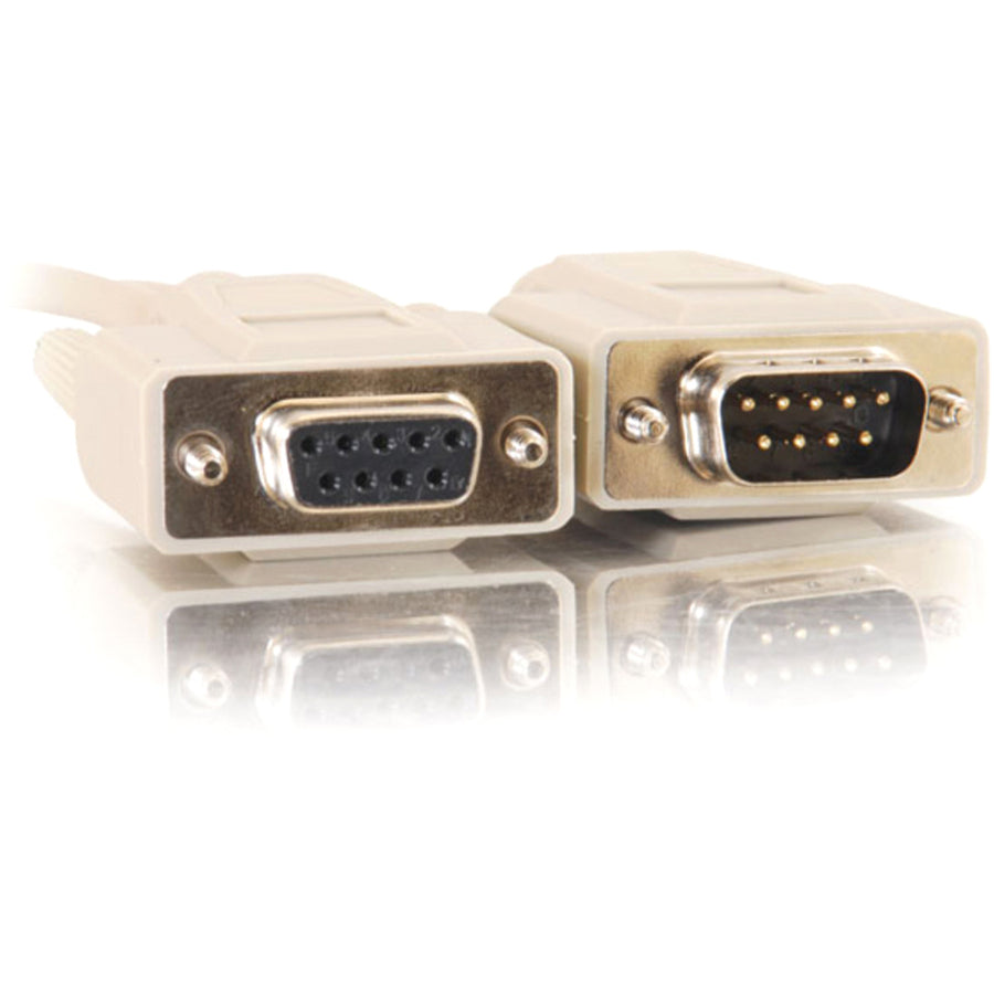 C2G 15ft DB9 M/F Extension Cable - Beige — 02713
