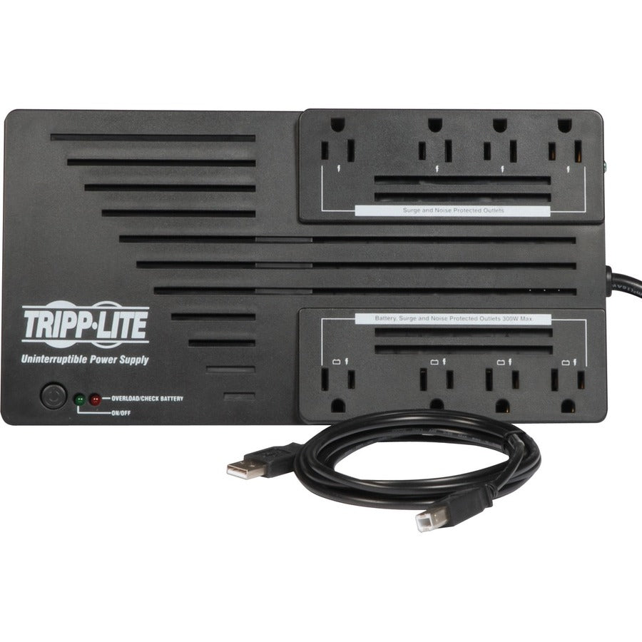 Eaton Tripp Lite Series 550VA 300W Line-Interactive UPS - 8 NEMA 5-15R Outlets, AVR, 120V, 50/60 Hz, USB, Desktop/Wall Mount — AVR550U