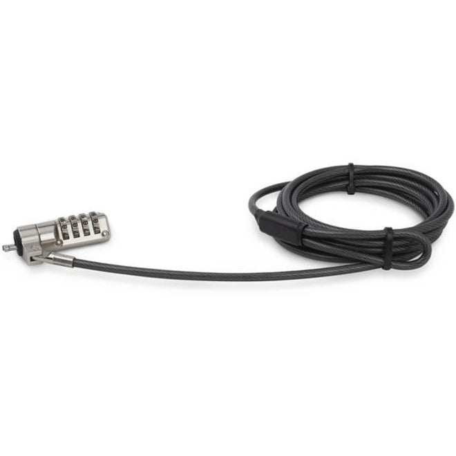 StarTech.com 6.5ft Laptop Cable Lock - 4 Digit Combination Anti-Theft Security Lock for K-Slot Desktop/Computer/Device -Vinyl Coated Steel — LTLOCK4D