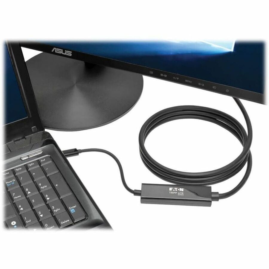 Eaton Tripp Lite Series USB-C to HDMI Active Adapter Cable (M/M), 4K, Black, 6 ft. (1.8 m) — U444-006-H